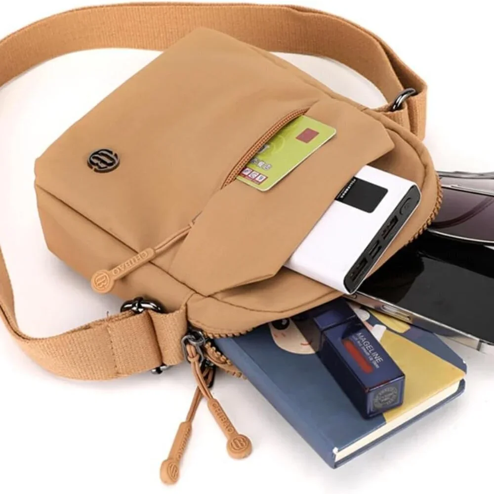 Nylon Crossbody Bag Women Waterproof Lightweight Shoulder Purse Organization
